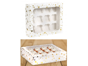 Anniversary House Cupcake / Muffin Box (7.5 x 25 x 31cm / 3 x 10 x 12.2" / 12 cupcakes)